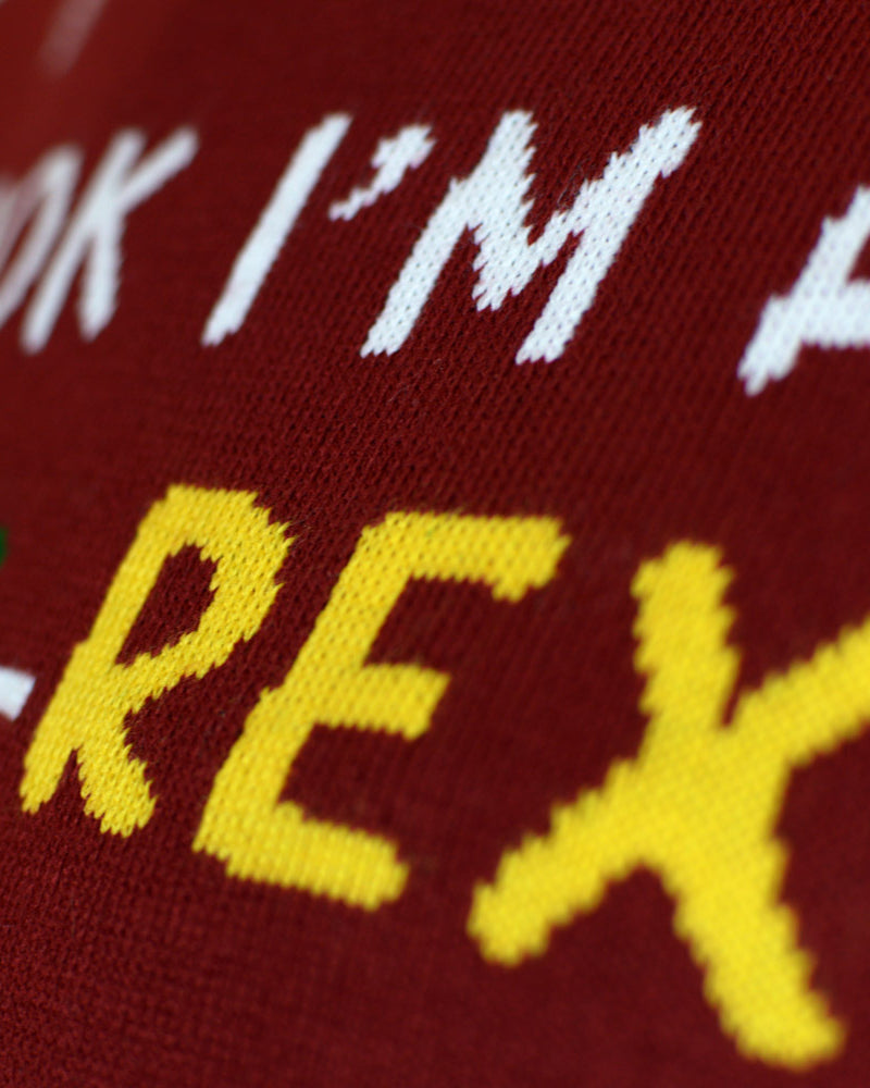 Tree-Rex LED light-up Family Ugly Christmas Sweater detail