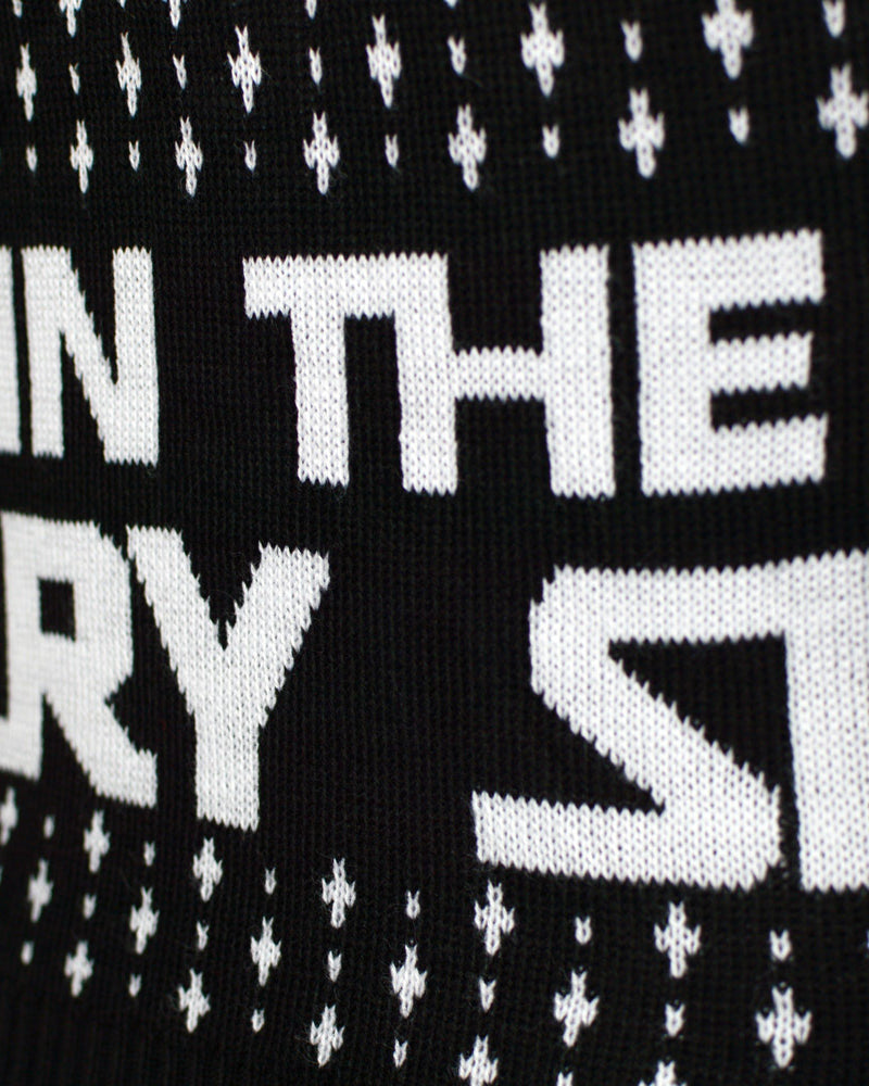 Join The Merry Side Ugly Christmas Sweater Detail