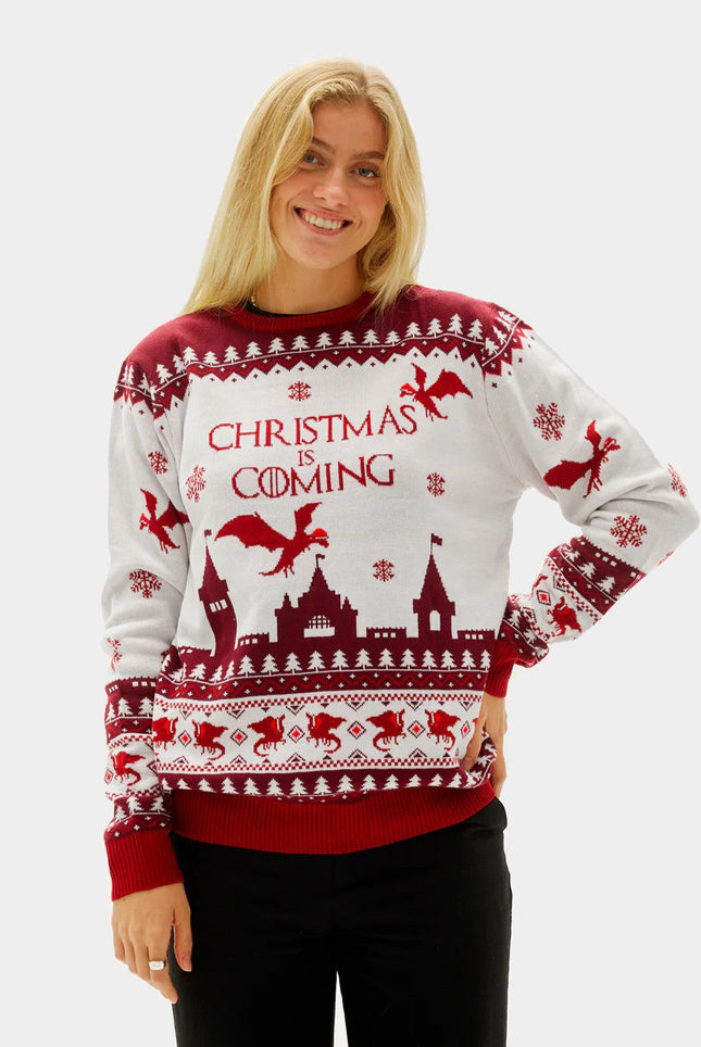 "Christmas is Coming" Ugly Christmas Sweater womes