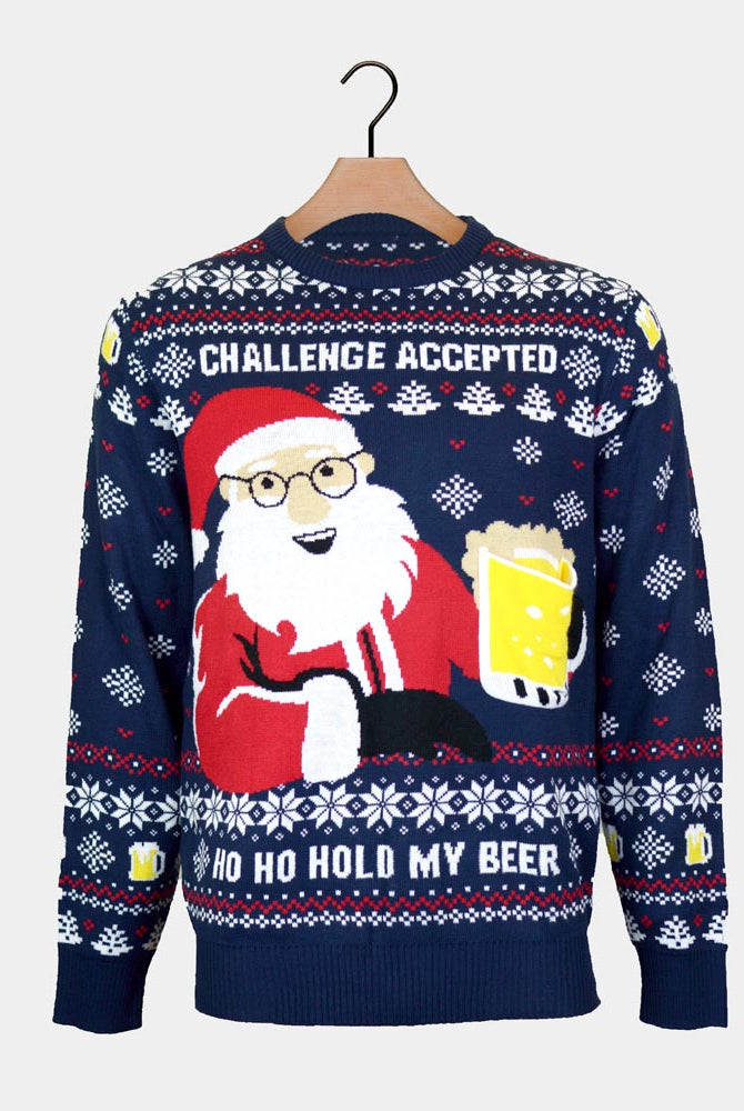 Ugly Christmas Sweater with Beer Pocket 3D