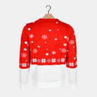 Boys and Girls Ugly Christmas Sweater with Reindeer back Scarf