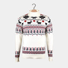 Classy Turtleneck Beige Organic Cotton Couples Ugly Christmas Sweater