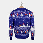 Back Blue Let it Snow Women's Ugly Christmas Sweater