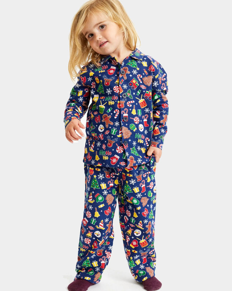 Blue Christmas Dream Ugly Christmas Pyjama for Children
