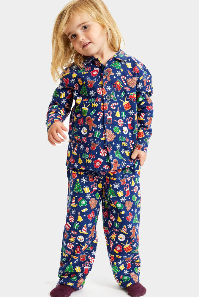 Blue Christmas Dream Ugly Christmas Pyjama for Family Children