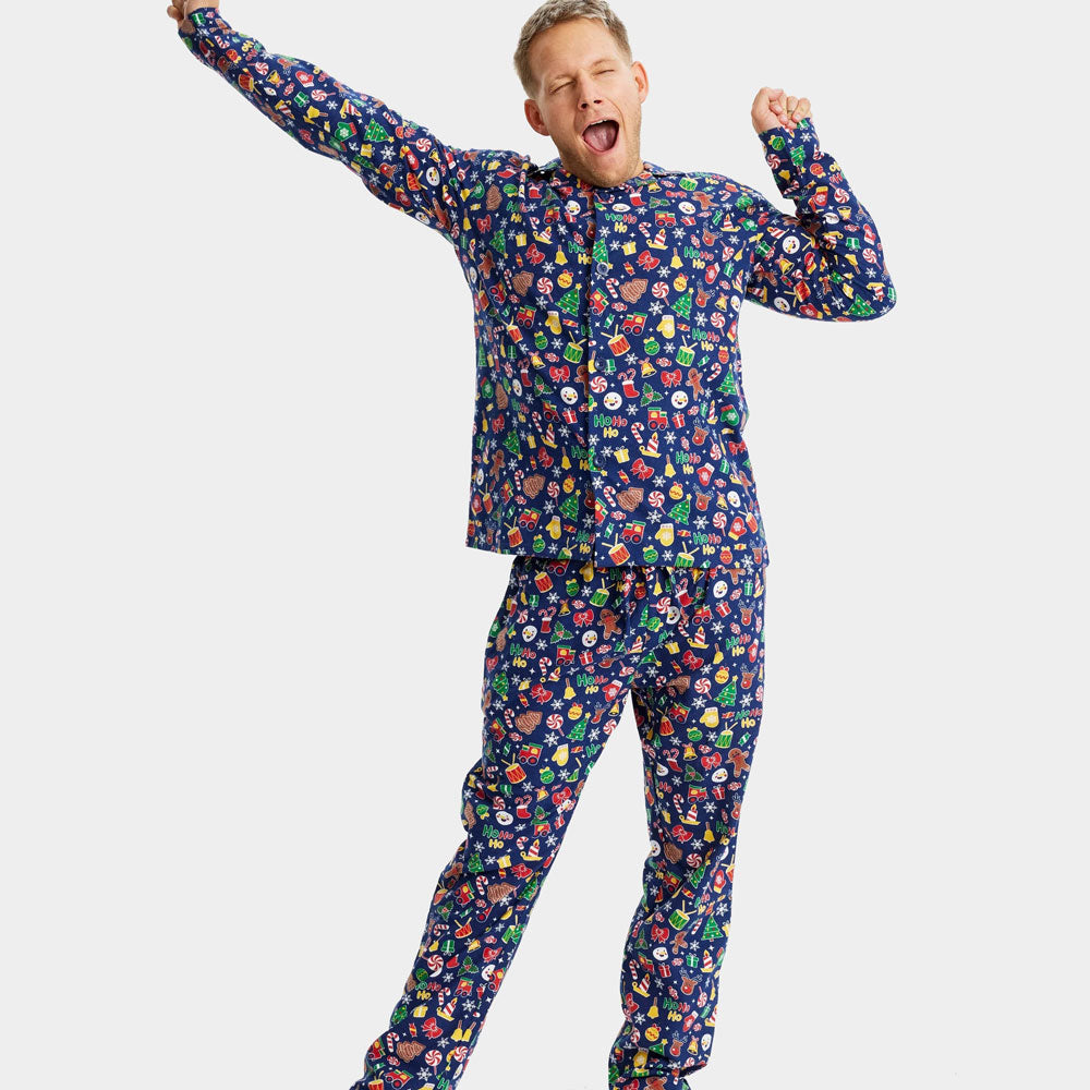 Christmas Dream Blue Ugly Christmas Pyjama for Men