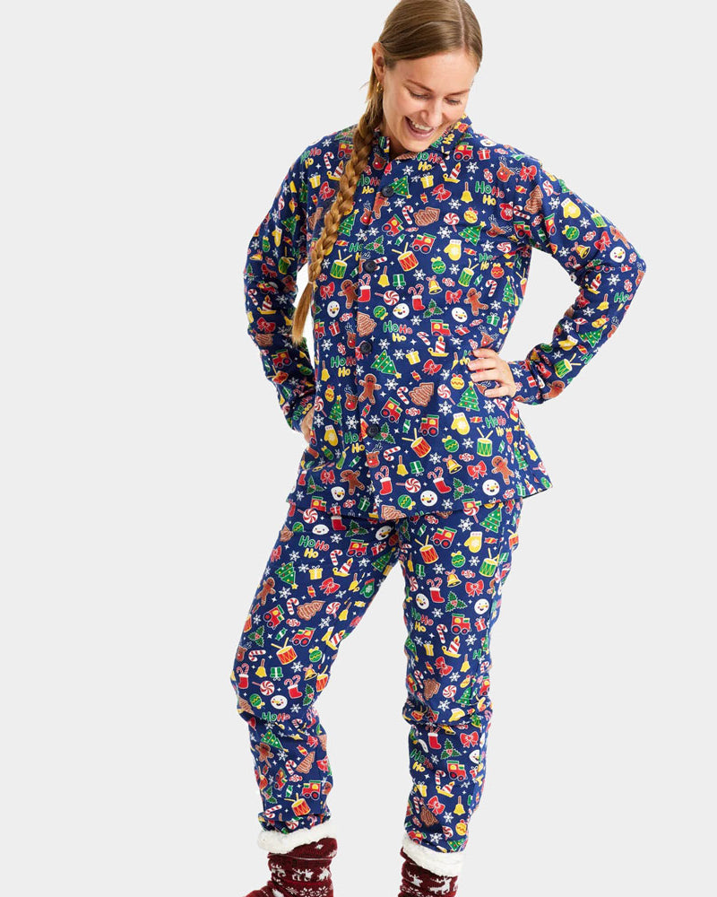 Christmas Dream Blue Ugly Christmas Pyjama for Women