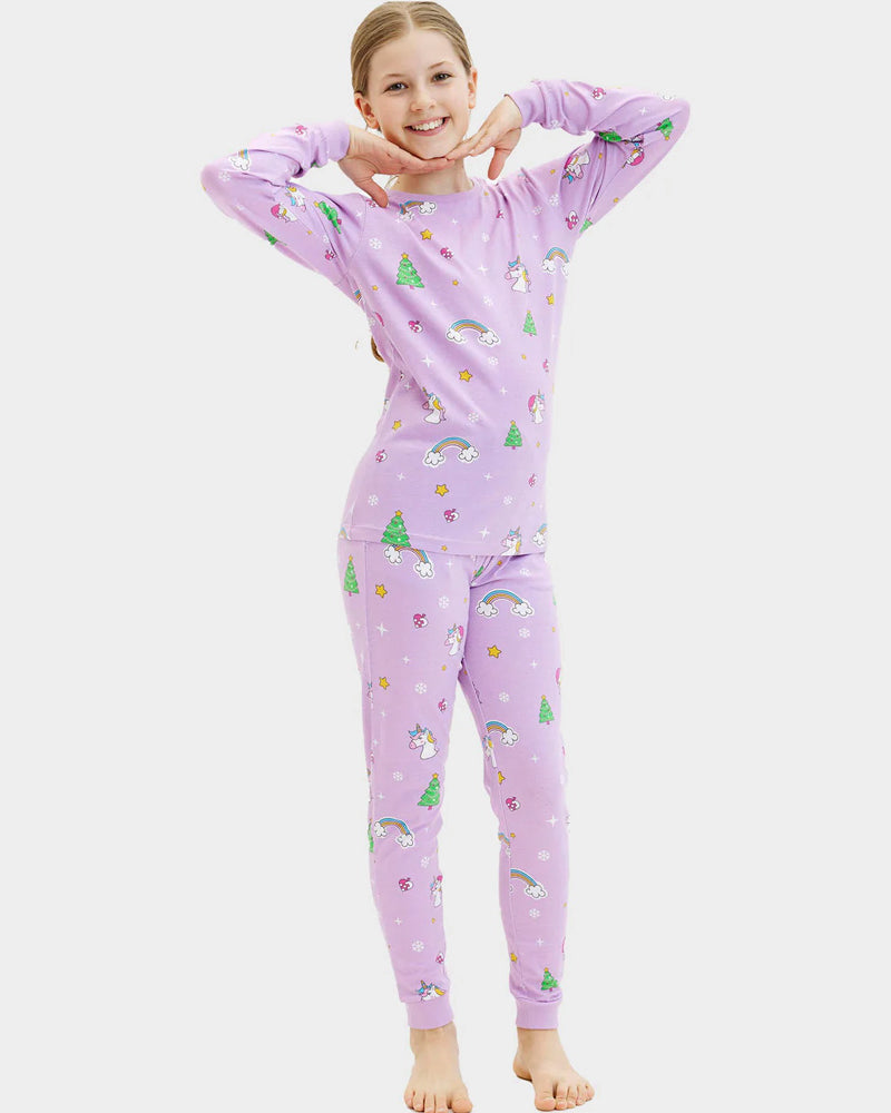 Boys and Girls Christmas Pyjama for Children with Unicorns