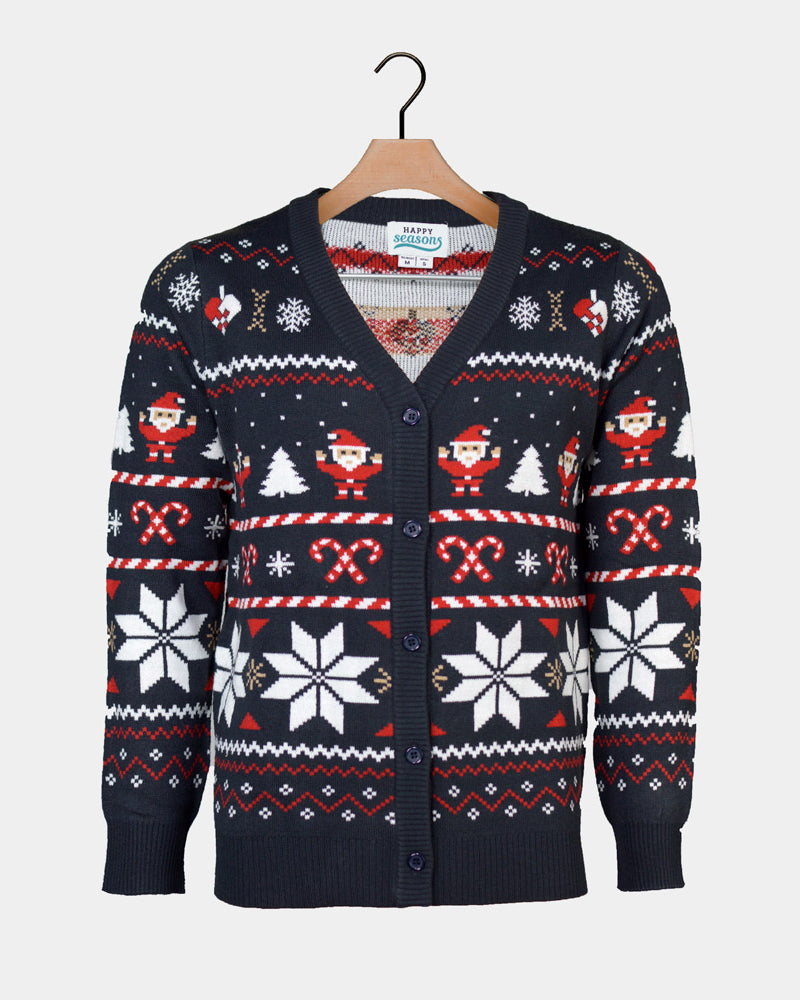 Cardigan Blue Couple Christmas with Polar Stars