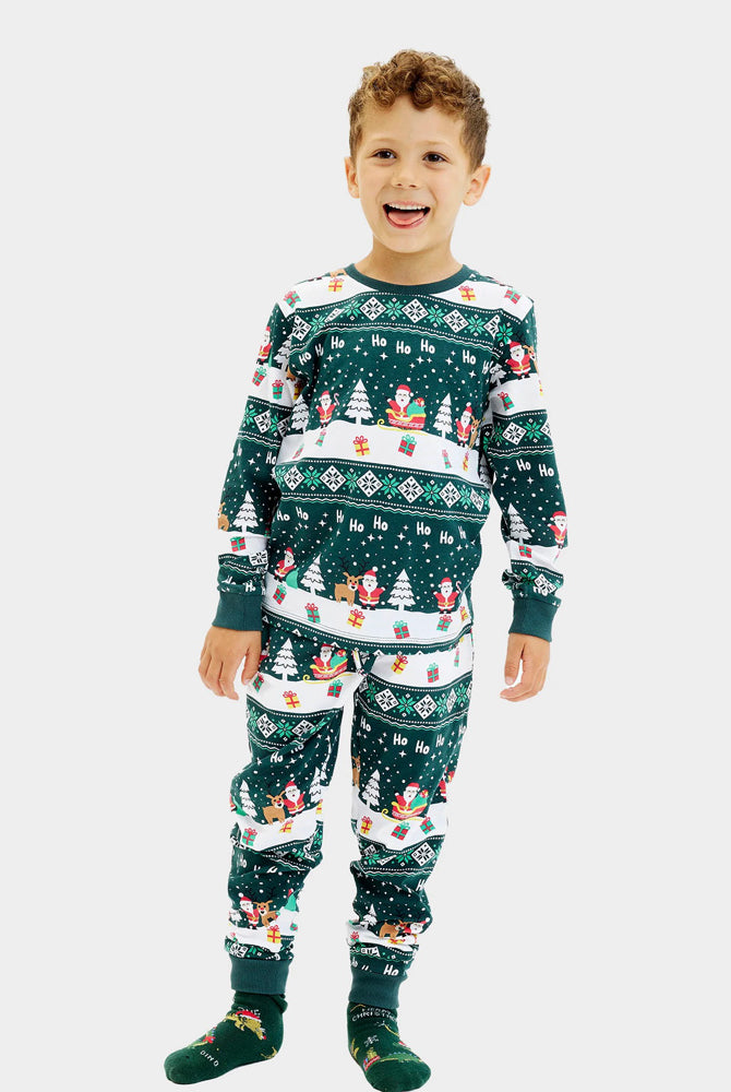 Children Jolly Green Ugly Christmas Pyjama for Family