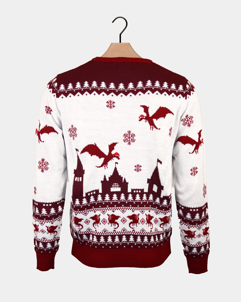 Christmas is Coming Mens Ugly Christmas Sweater Back