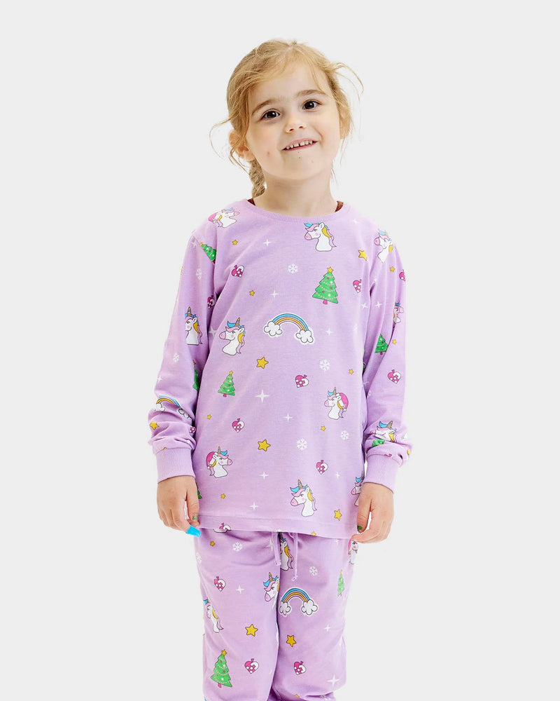 Christmas Pyjama  with Unicorns for Children