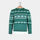 Classy Green White Elegant Men's Ugly Christmas Sweater