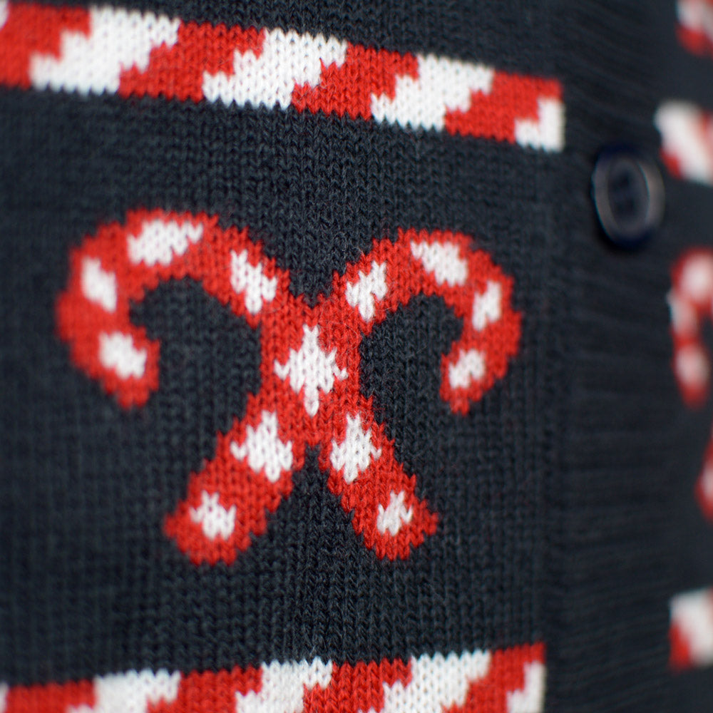 Couple Christmas Cardigan with Polar Stars Blue