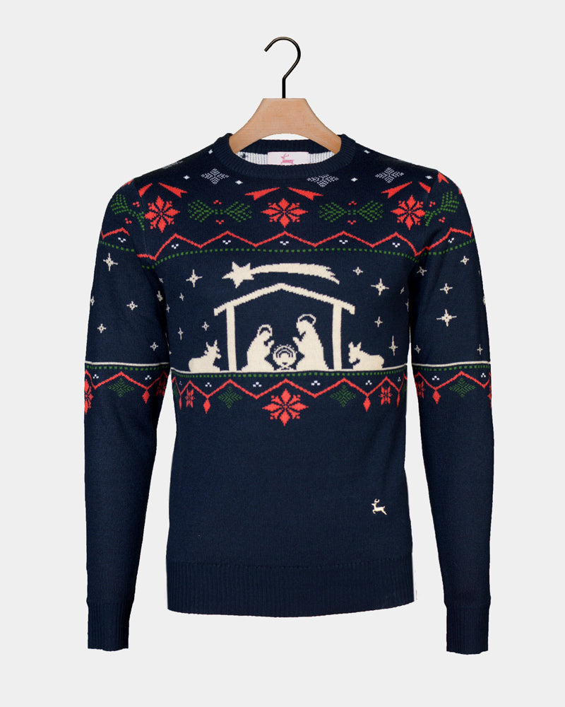 Couples Nativity Ugly Christmas Sweater