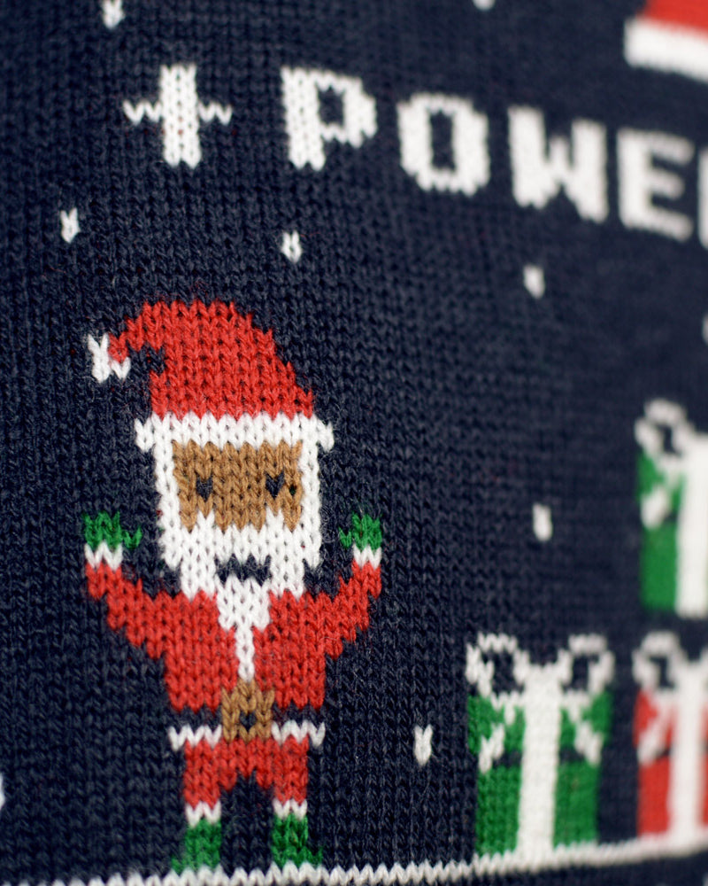 Couples Ugly Christmas Sweater Vintage Gaming Santa