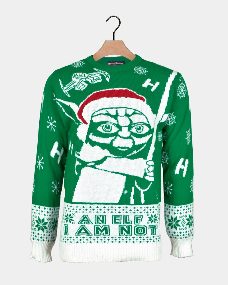 I am Not an Elf Ugly Christmas Sweater COuples
