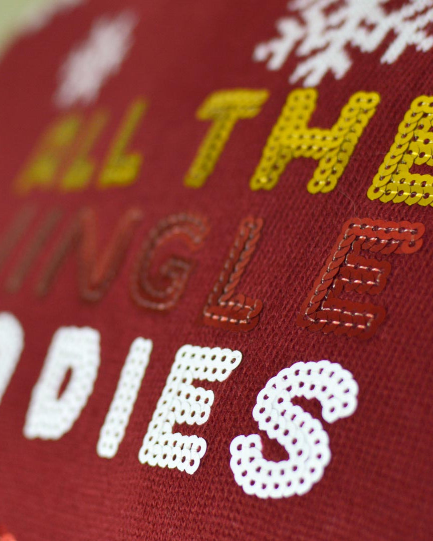 detail Couple's Ugly Christmas Sweater Jingle Ladies with Sequins