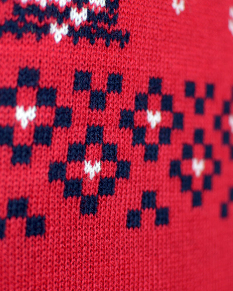 detail Canada Red Couple's Ugly Christmas Sweater