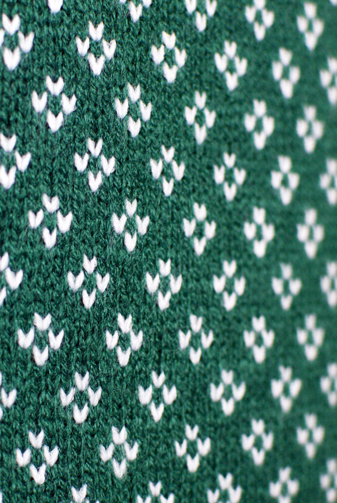 Classy Green and White Elegant Couple's Detail Ugly Christmas Sweater