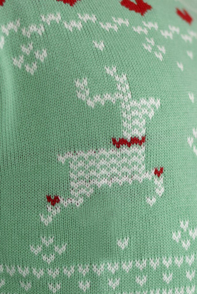 detail Green Sweet Couple's Ugly Christmas Sweater