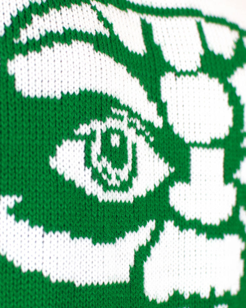 I am Not an Elf Couple's Ugly Christmas Sweater detail