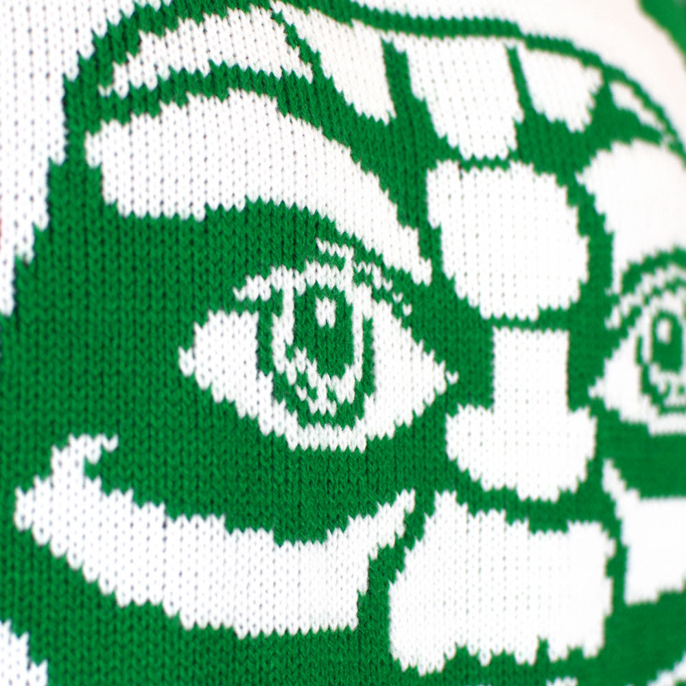 I am Not an Elf Couple's Ugly Christmas Sweater detail