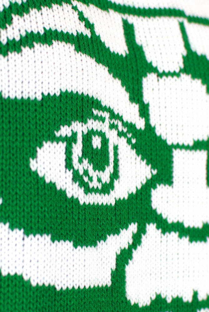 I am Not an Elf Women's Ugly Christmas Sweater Detail