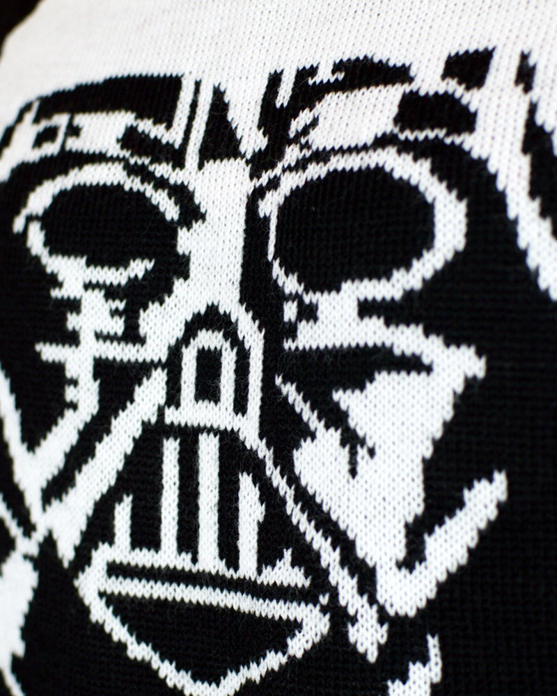 detail Join The Merry Side Couple's Ugly Christmas Sweater