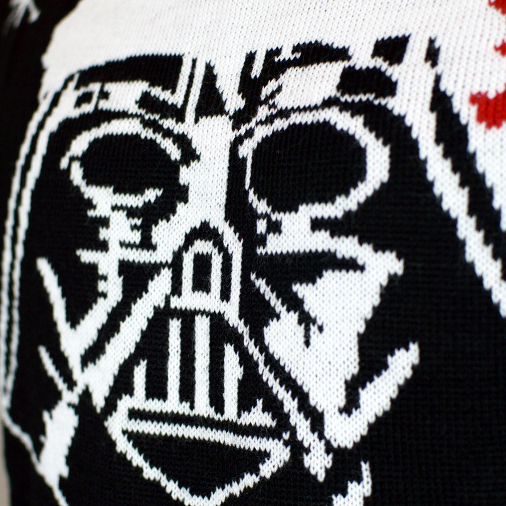 detail Join The Merry Side Couple's Ugly Christmas Sweater