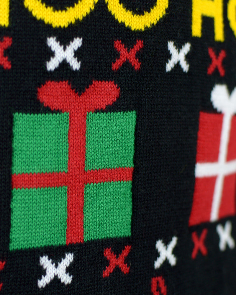 Organic Cotton Detail Couples Ugly Christmas Sweater Santa Gifts Snowmens