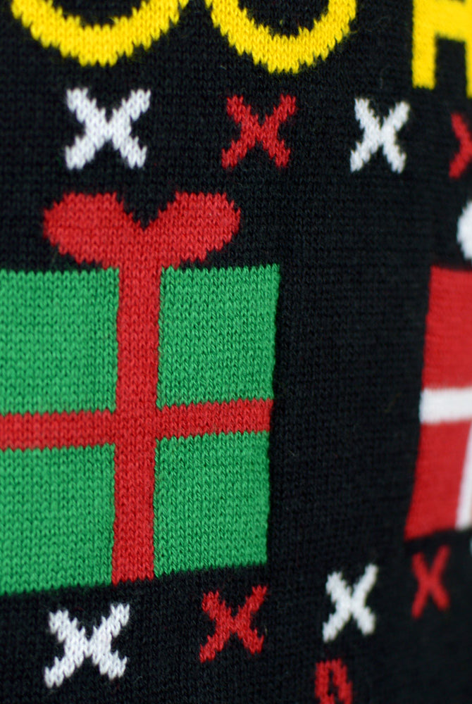 Organic Cotton Detail Couples Ugly Christmas Sweater Santa Gifts Snowmens