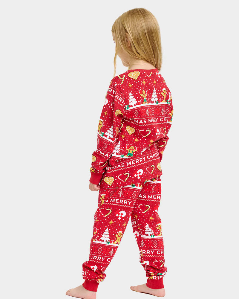 Gingercookies Red Ugly Christmas Pyjama for Children