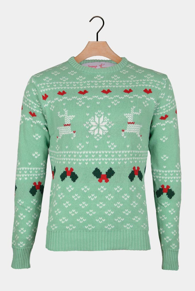 Green Sweet Ugly Christmas Sweater Couples