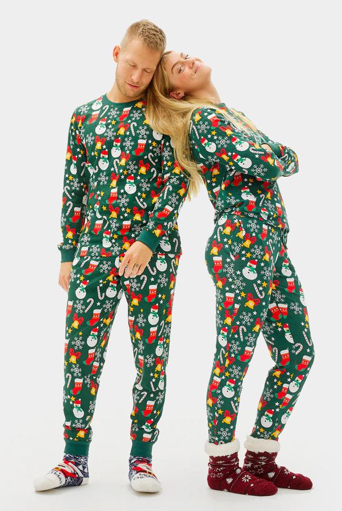 Green Ugly Christmas Pyjama Family Christmas motifs