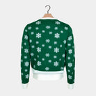 Holly Jolly with Sequins Green Couple's Ugly Christmas Sweater