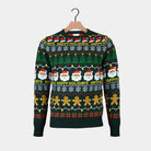 Mens Green Ugly Christmas Sweater Happy Holidays