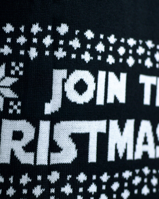 Join the Christmas Side LED light-up Ugly Christmas Sweater detail 2