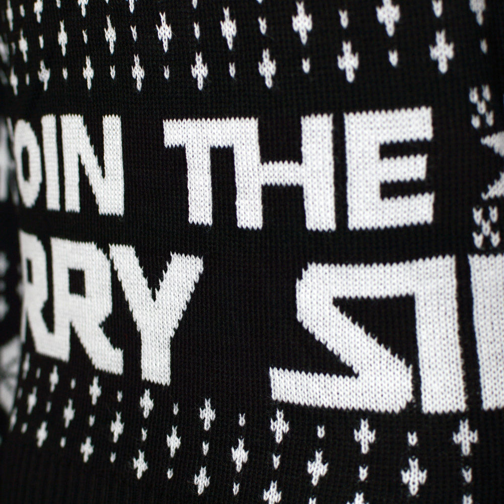 Join The Merry Side Couple's Ugly Christmas Sweater detail
