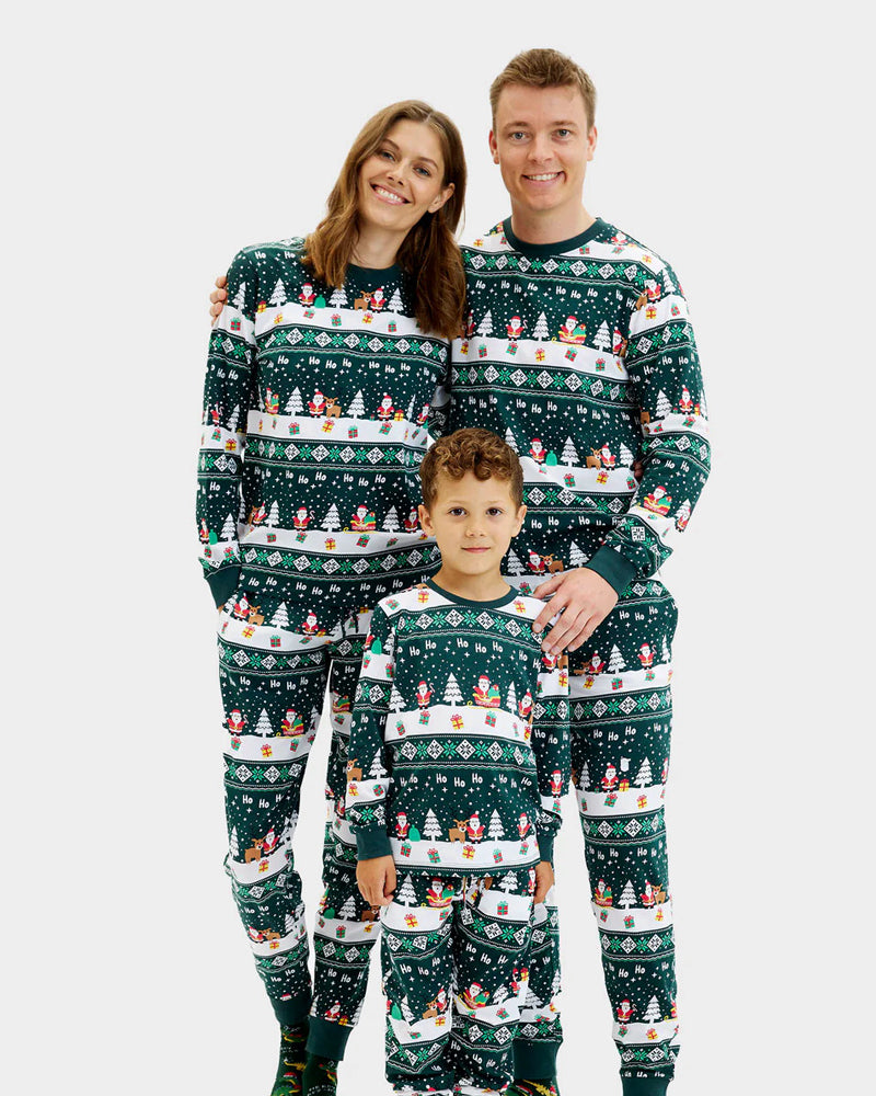 Jolly Green Ugly Christmas Pyjama for Children Family