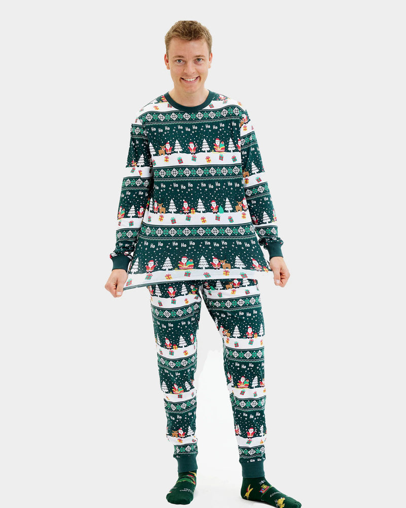 Jolly Green Ugly Christmas Pyjama for Family Men
