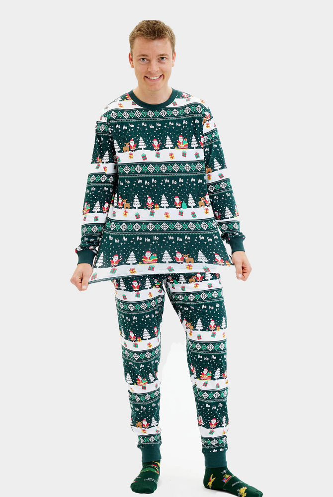 Jolly Green Ugly Christmas Pyjama for Family Men