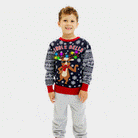 LED light-up Boys and Girls Ugly Christmas Sweater Jingle Bells