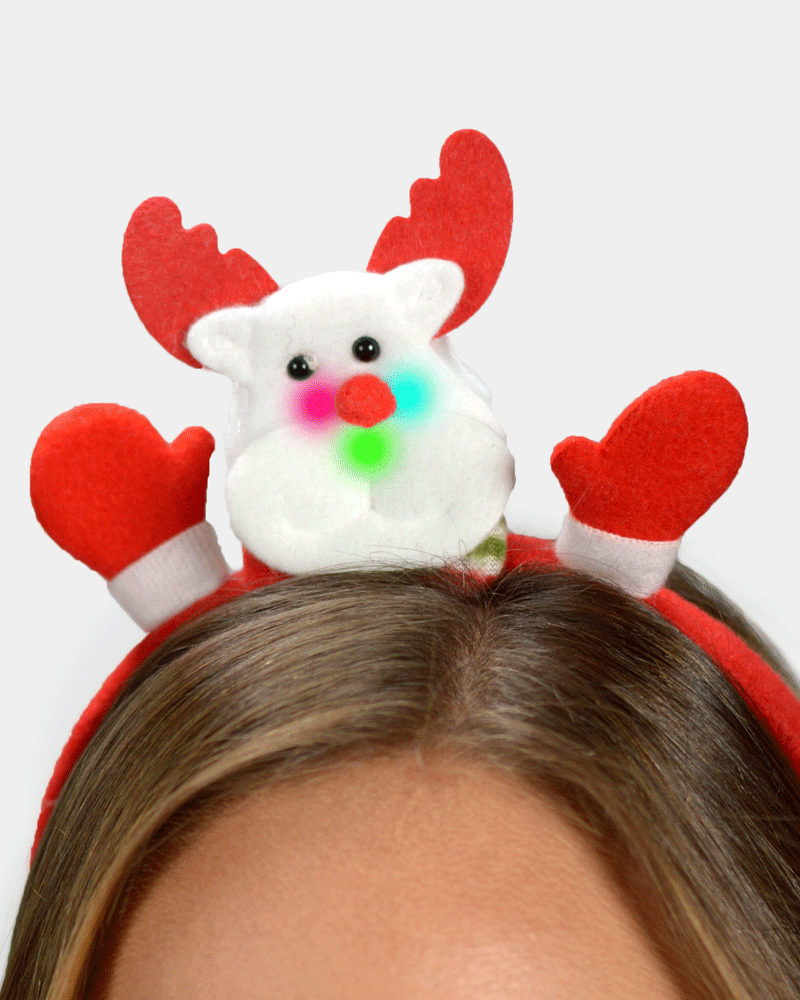 LED Light-up Reindeer Ugly Christmas Headband