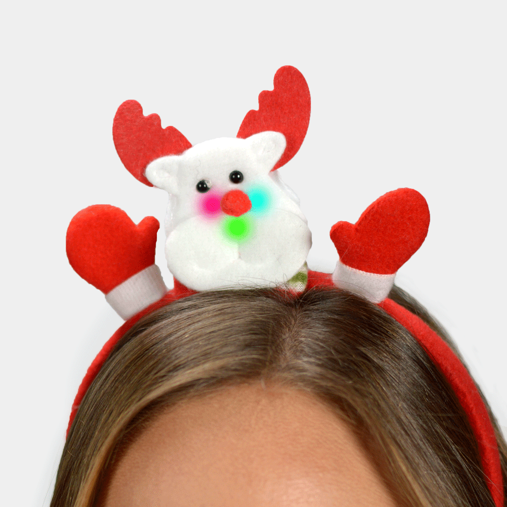 LED Light-up Reindeer Ugly Christmas Headband
