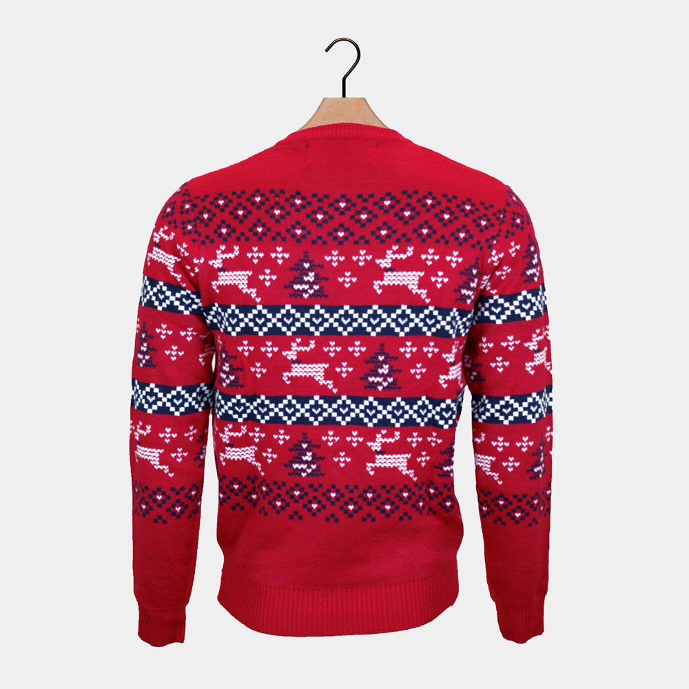 Ugly Christmas Sweater Canada Red Men's