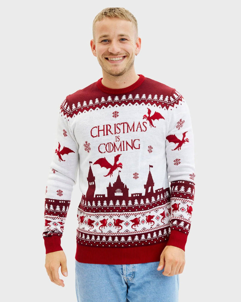 Christmas is Coming Mens Ugly Christmas Sweater