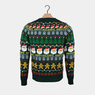 Mens Green Ugly back Christmas Sweater Happy Holidays