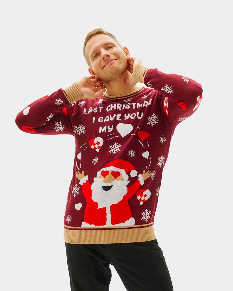 Last Christmas I gave you my Heart Couple's Ugly Christmas Sweater Mens