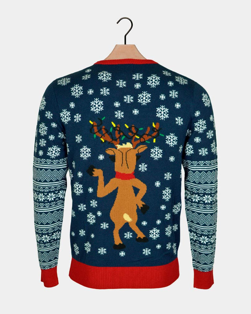 Jingle Bells LED light-up Men's Ugly Christmas Sweater
